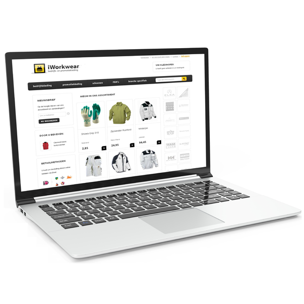 Laptop Displaying an e-Commerce Retail Store