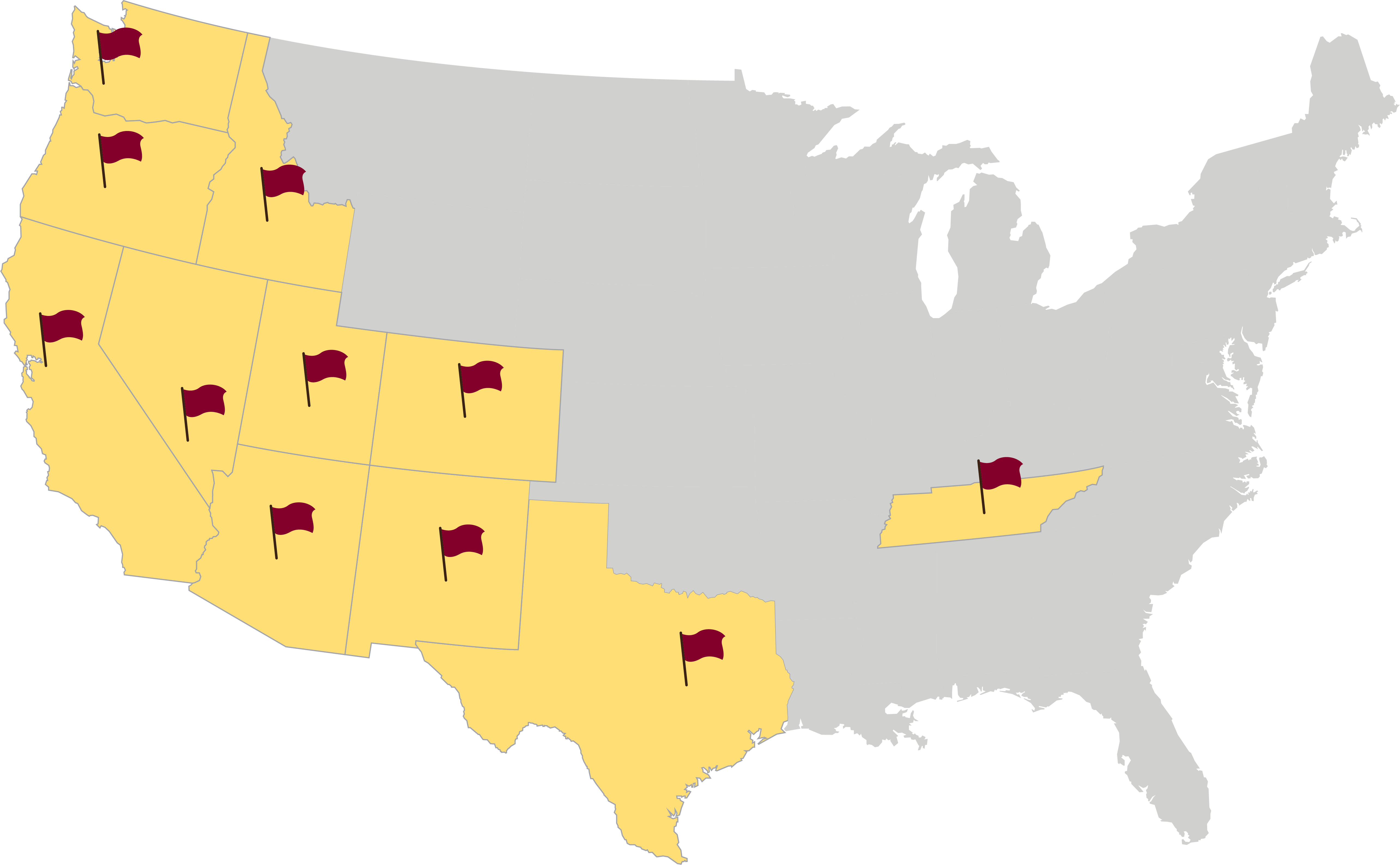 map western us